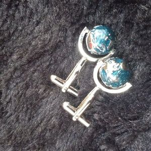 Conrans globe cufflinks that spin